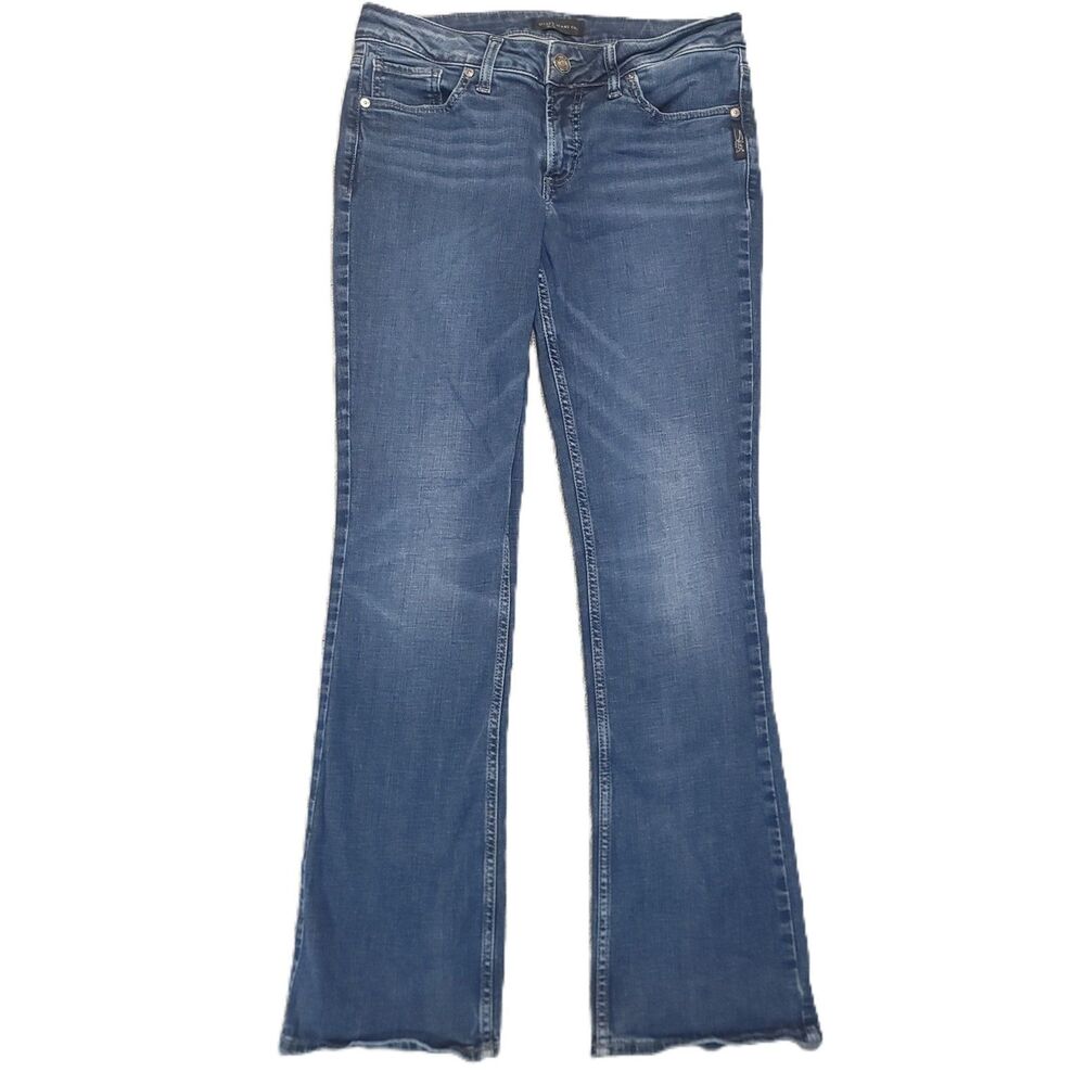 Silver Jeans Suki Slim Boot Womens W28/L31 Blue Stretch Denim